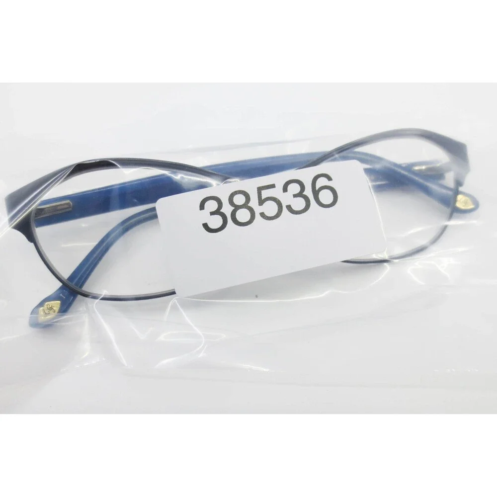 Lulu Guinness L777 Navy Blue Tortoise Cat Eye Eyeglass Frames 53-16-140